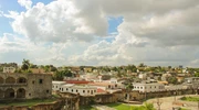 un castel într-o zi înnorată în republica dominicană