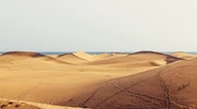 un prim plan al unei dune de nisip în gran canaria