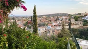 o vedere a unui oraș lângă un copac în cipru