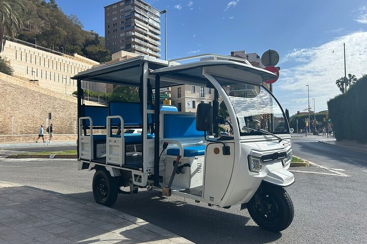 Electric tuk tuk in Malaga