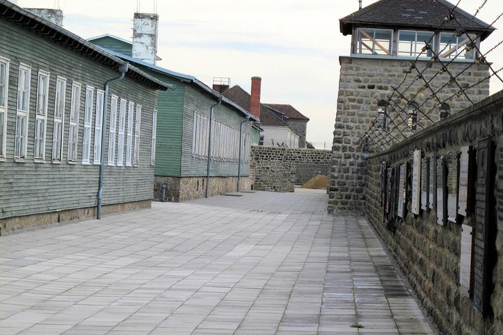 Watchtower at Mauthausen Concentration Camp Memorial