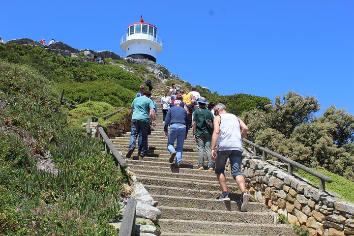 Hiking the 62 steps to the lighthouse