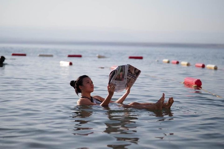 Floating in the Dead Sea - Travel to the Dead Sea