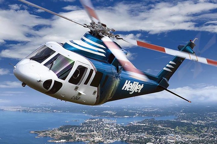 Helicopter ride from Vancouver to Victoria