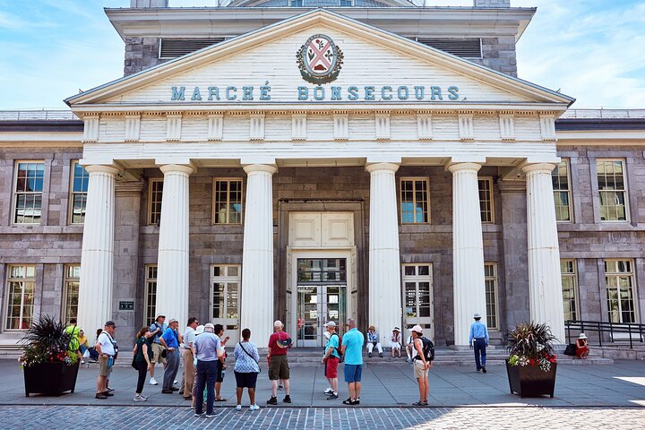 Exploring the iconin Marche Bonsecours in Old Montreal