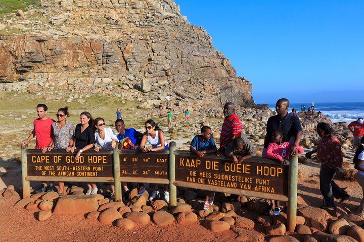Cape of Good Hope Sign on a small group tour from Cape Town South Africa with pick up and drop off