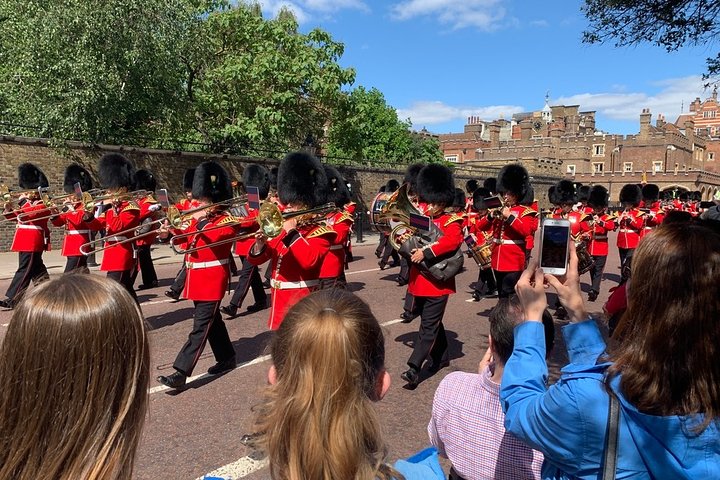 Marching with the Guards!