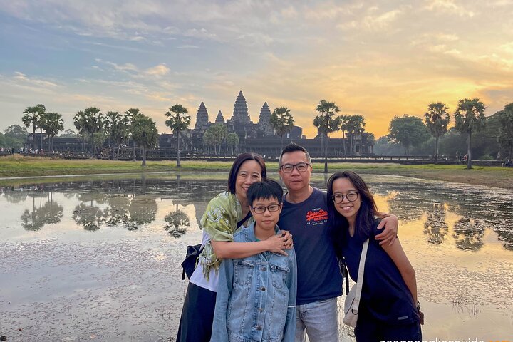 Embrace the magnificent sunrise at Angkor Wat temple