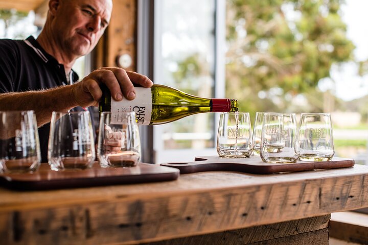 Enjoy a structured wine tasting at False Cape Wines