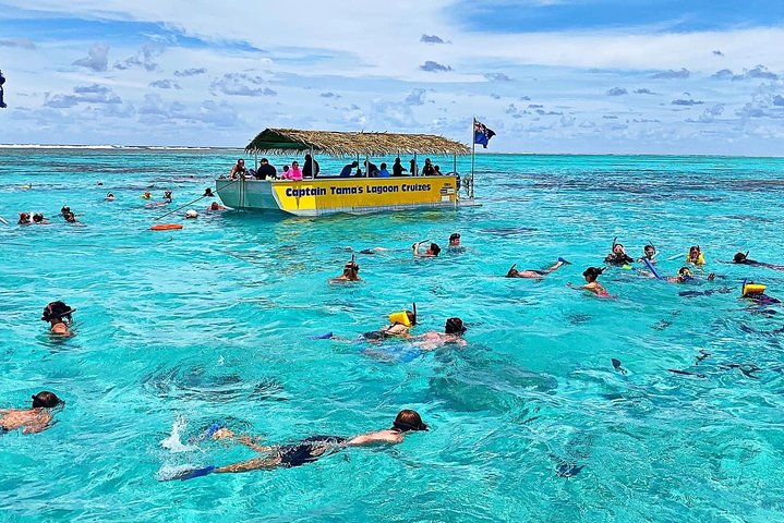 Snorkelling from the glass bottom boat