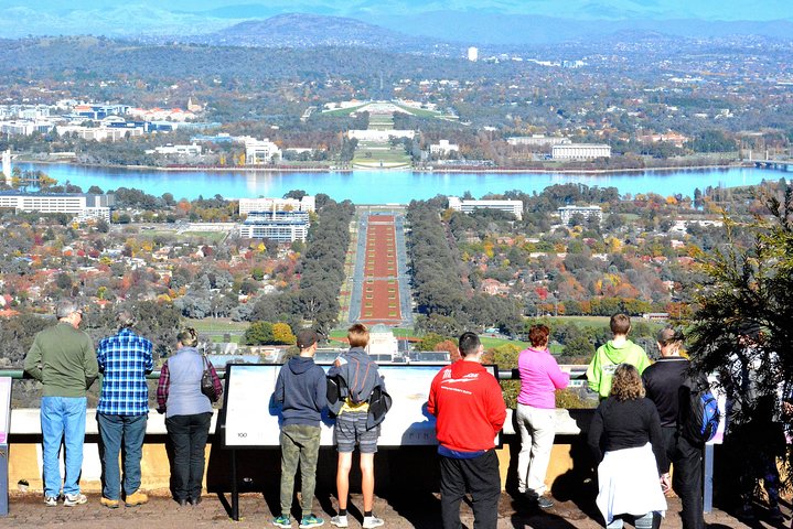 Spectacular view of Canberra, a unique planned city. 