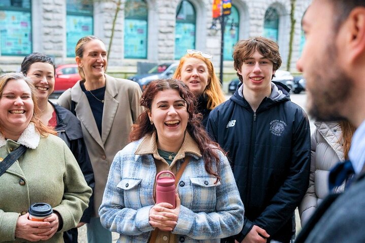 The Sinners & Sweets Tour in action outside the old Post Office building