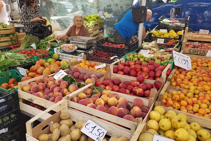  Fruit stalls in the local market