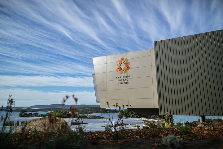 Outside the National Anzac Centre